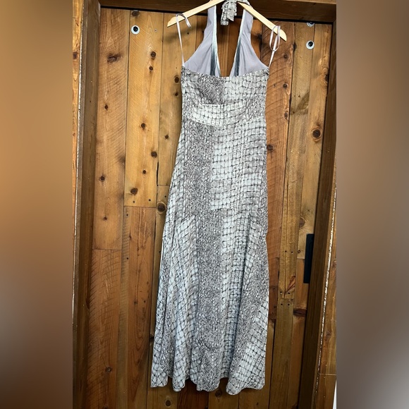 Boston Proper Unique Fringe Snake Print Dress size 0 - Picture 5 of 6